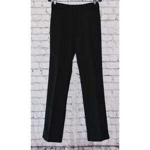 Misura By JOEFFER CAOC Slimming Curvy Black Ponte Slacks Straight Pants 8 NWT